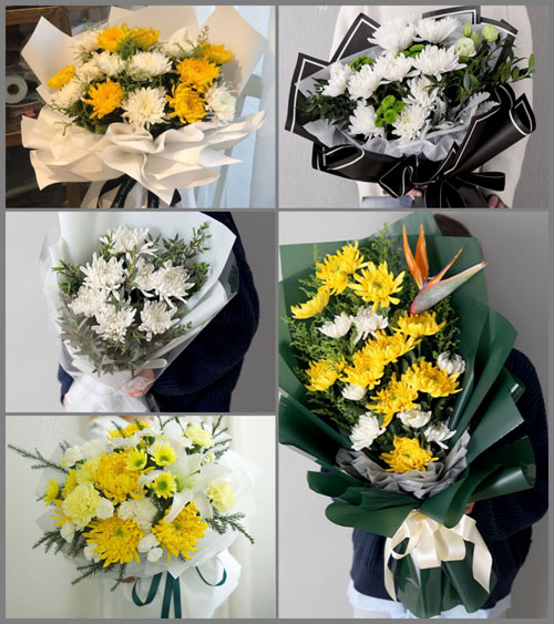 广东揭阳市榕城区榕东街道后畔乡村白事花束代送